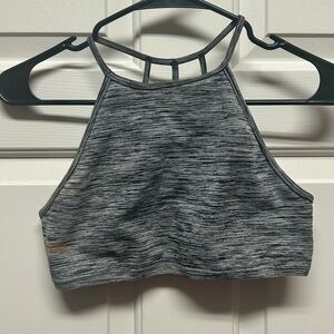 Ivivva Heathered Gray Strappy Sports Bra